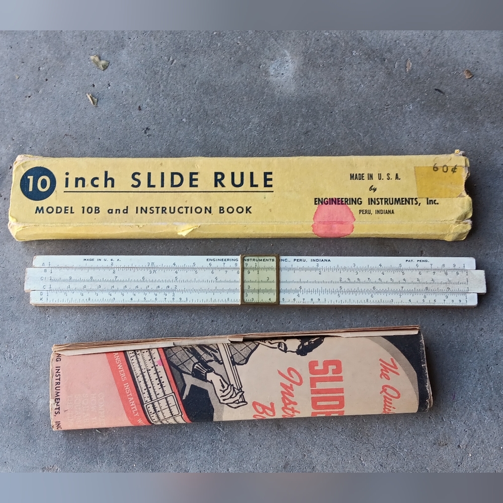 Antique slide rule